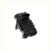 Black plastic premium turbo electronic actuator with metallic connectors and grid housing for ford ranger px2 px3 back side