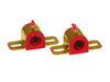 Prothane Universal Greasable Sway Bar Bushings 26mm Type B Bracket - Red