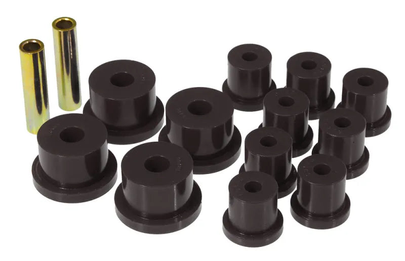 Prothane Rear Spring & 1/2in Shackle Bushings - Black (Mustang 65-73) — fits Ford Mustang