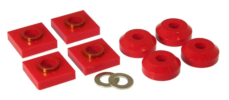 Prothane Transfer Case Mounts - Red (76 Series & Earlier F150/250 )