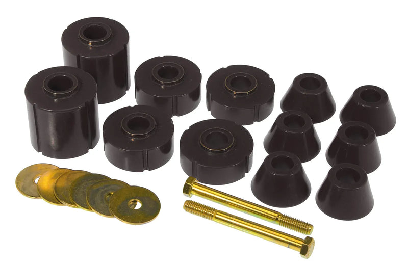 Prothane Body Mount 12 Bushing Kit - Black (C20 75-80) — fits Chevrolet C20