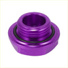 Purple aluminum alloy gas engine oil filler cap cover with black rubber seal for toyota rav4