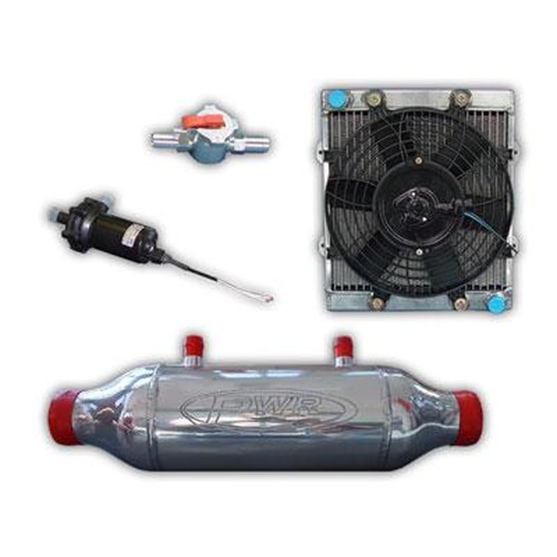 PWR Liquid To Air Barrel Intercooler Kit 200x250mm PWR5222
