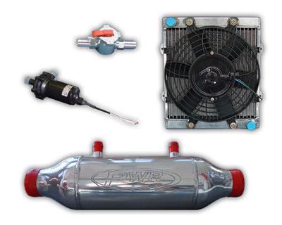 PWR Liquid To Air Barrel Intercooler Kit 150x200x435mm