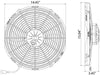 Spal 14" Curved Blade Electric Fan (Pull Type) PWAC14SK
