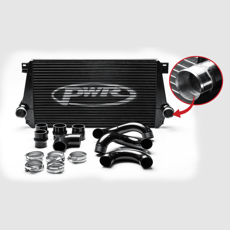 PWR Intercooler Kit 44mm Black fits VW Amarok 2.0 2012-16