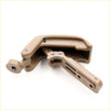 Tan quarter glass lock latch with plastic handle lever and screw fasteners for mazda bravo b2000 1985-2006