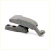 Gray plastic quarter glass lock latch with curved handle and two holes for Mazda b2000 b2200 b2600 bravo