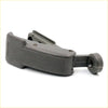Dark gray plastic firearm grip with textured surface and trigger guard for quarter glass lock latch on mazda b2000 b2200 b2600 bravo