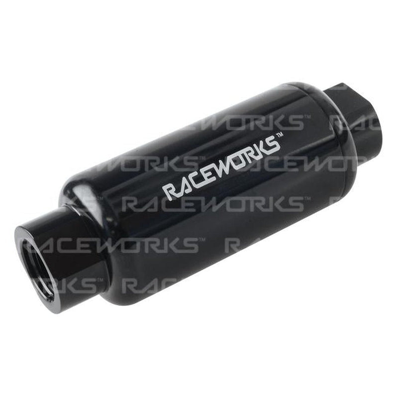 Raceworks An-10 Billet Fuel Filter 75 Micron Od50mm