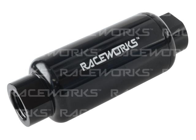 Raceworks An-10 Billet Fuel Filter 10 Micron Od50mm