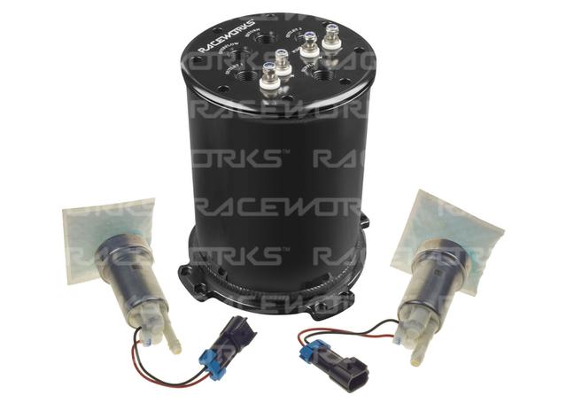 Raceworks 2.8L Surge Tank Suits Single/Twin 39mm-40mm