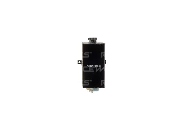 Raceworks Aluminium Vertical Washer Bottle Black W/ Pump