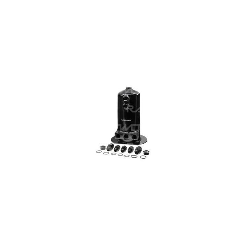 Raceworks 2.5L Surge Tank AN-8 Single/Dual Outlet Black