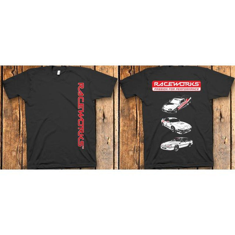 Raceworks Large Black T-Shirt Short Sleeve