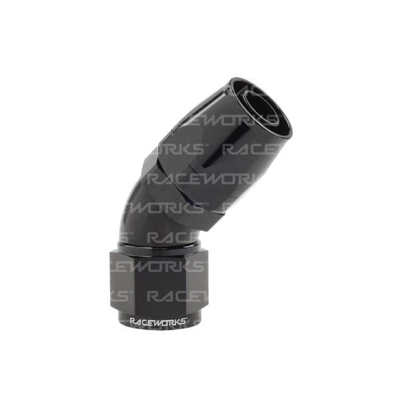 Raceworks Cutter Hose Fitting An-10 45 Deg