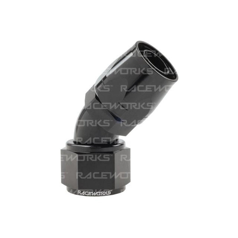 Raceworks Cutter Hose Fitting An-12 45 Deg
