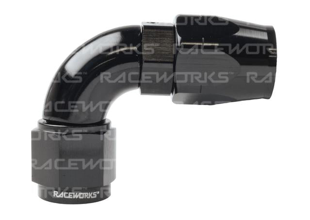 Raceworks Cutter Hose Fitting An-4 90 Deg