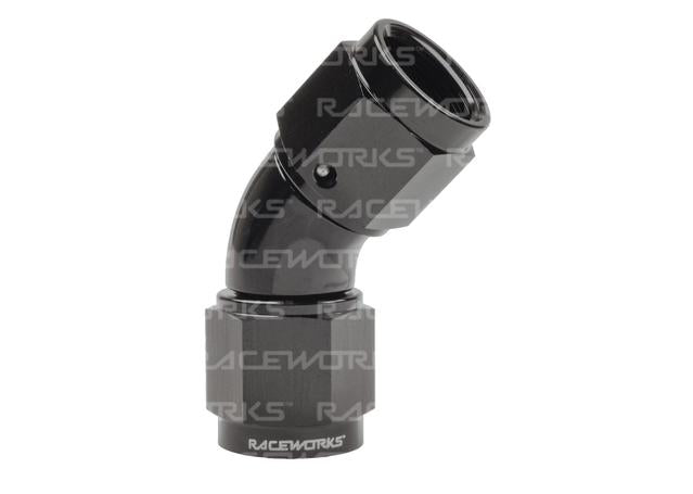 Raceworks Female To Female Swivel An-6 45 Deg