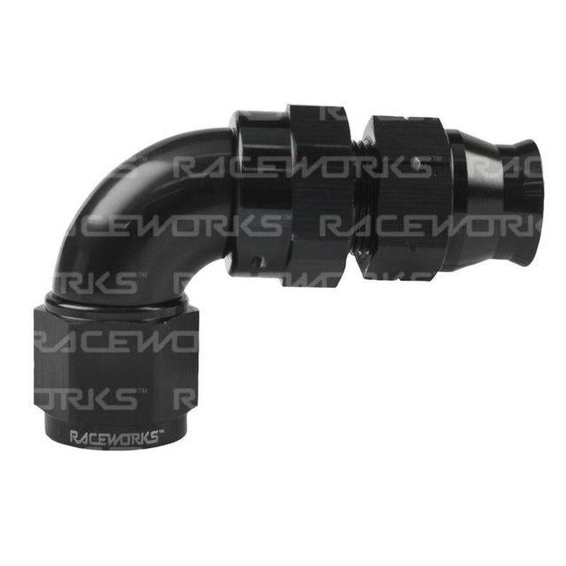Raceworks Female An-6 To 3/8 Tube 90Deg Adapter