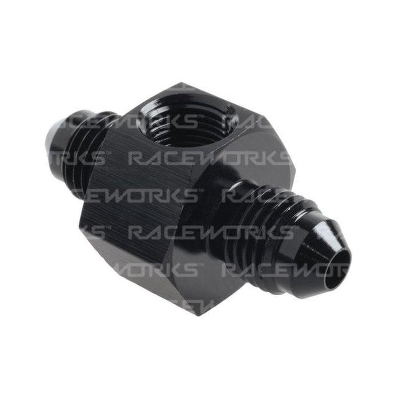 Raceworks An-4 Male To Male With 1/8" Npt Port