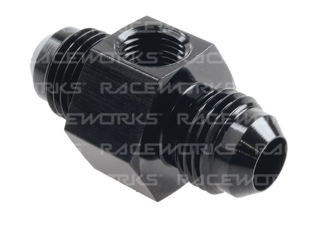 Raceworks An-6 Male To Male With 1/8" Npt Port