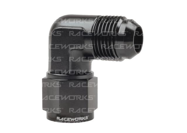 Raceworks Female To Male Swivel Elbow An-10 90 Deg