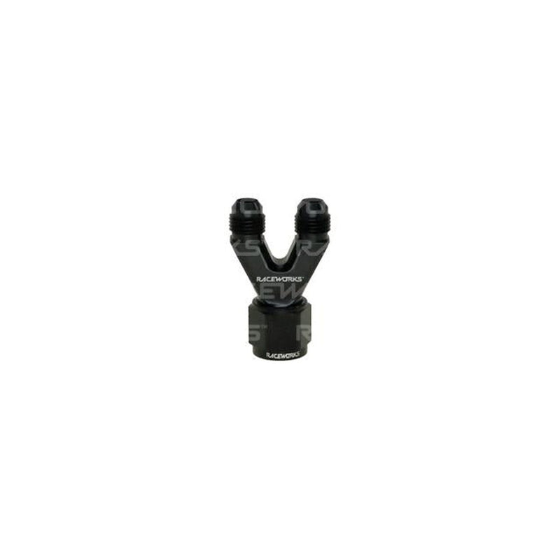 Raceworks Straight Y-Block 2x AN-6 Male Flare - AN-8