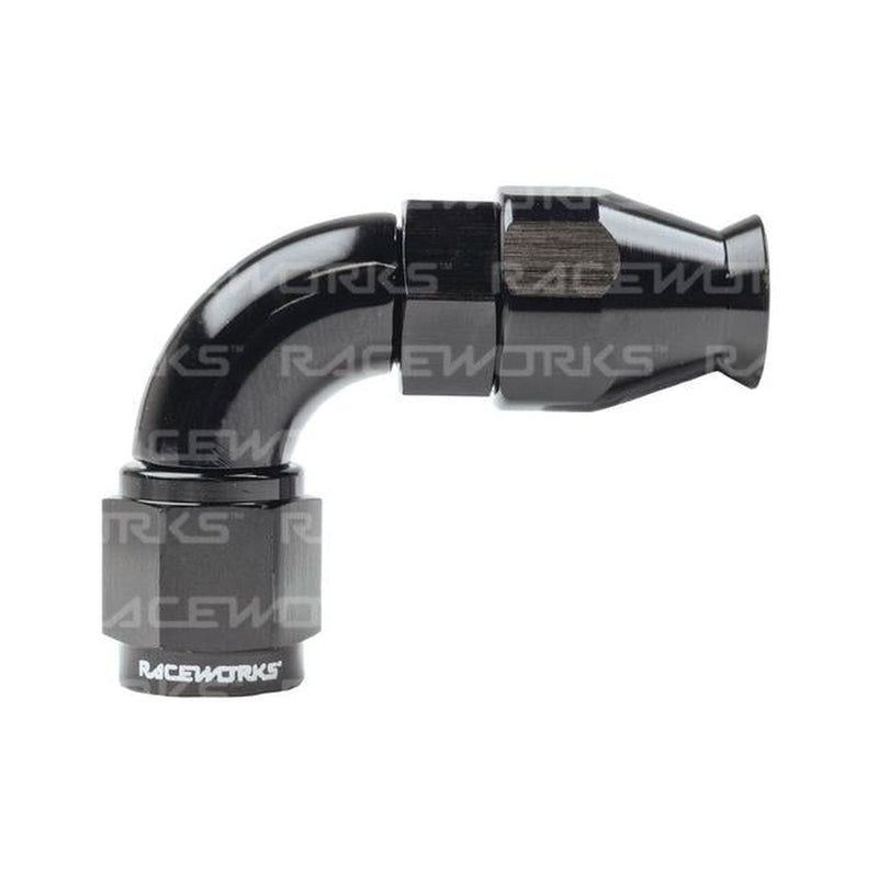 Raceworks Teflon Hose Fitting An-6 90 Deg