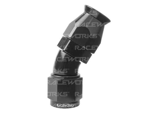 Raceworks Teflon Hose Fitting An-6 30 Deg