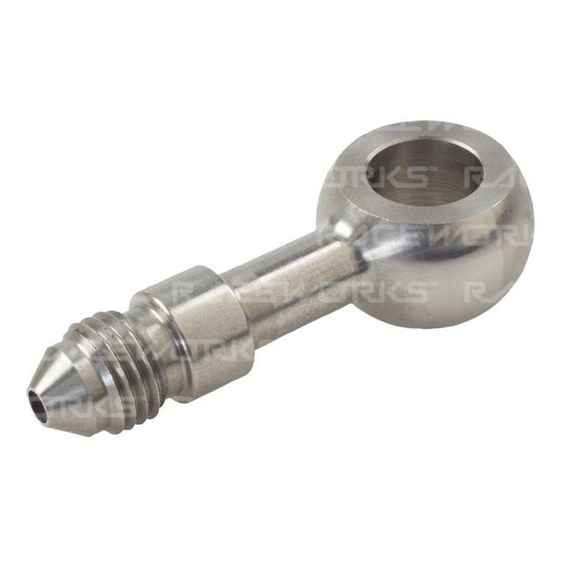 Raceworks 11.2mm Banjo To An-3 Male Flare Stainless Steel