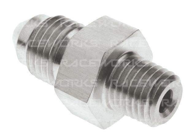 Raceworks Npt Male 1/16" To Male Flare An-3 Stainless