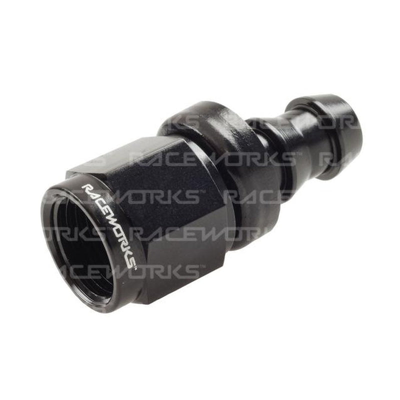 Raceworks Push Lok Hose Fitting An-4 Straight