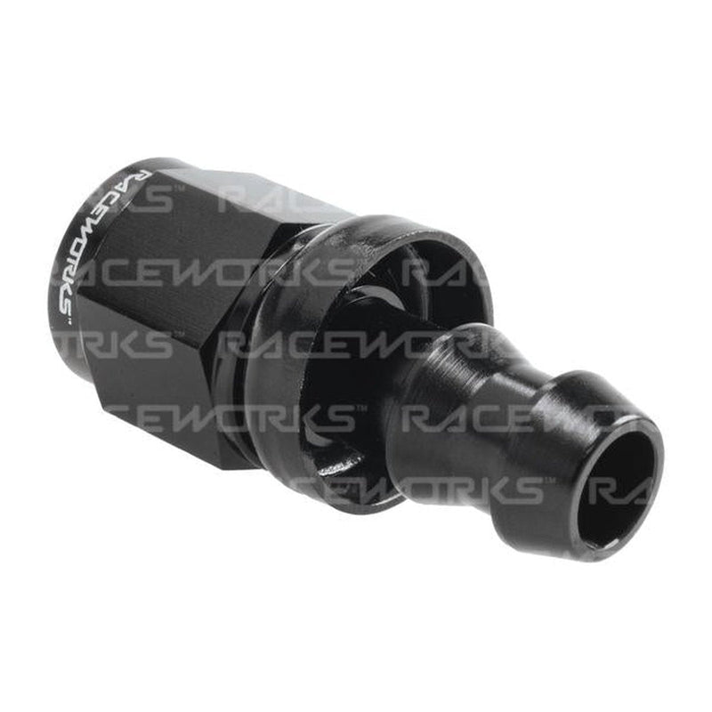 Raceworks Push Lok Hose Fitting An-6 Straight