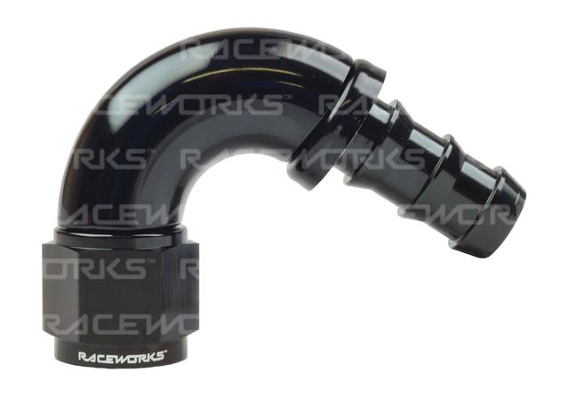 Raceworks Push Lok Hose Fitting An-10 120 Deg