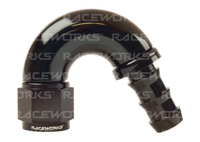 Raceworks Push Lok Hose Fitting An-10 150 Deg