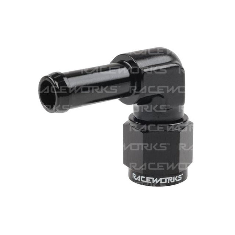 Raceworks Female An-6 To 3/8" Barb 90 Deg