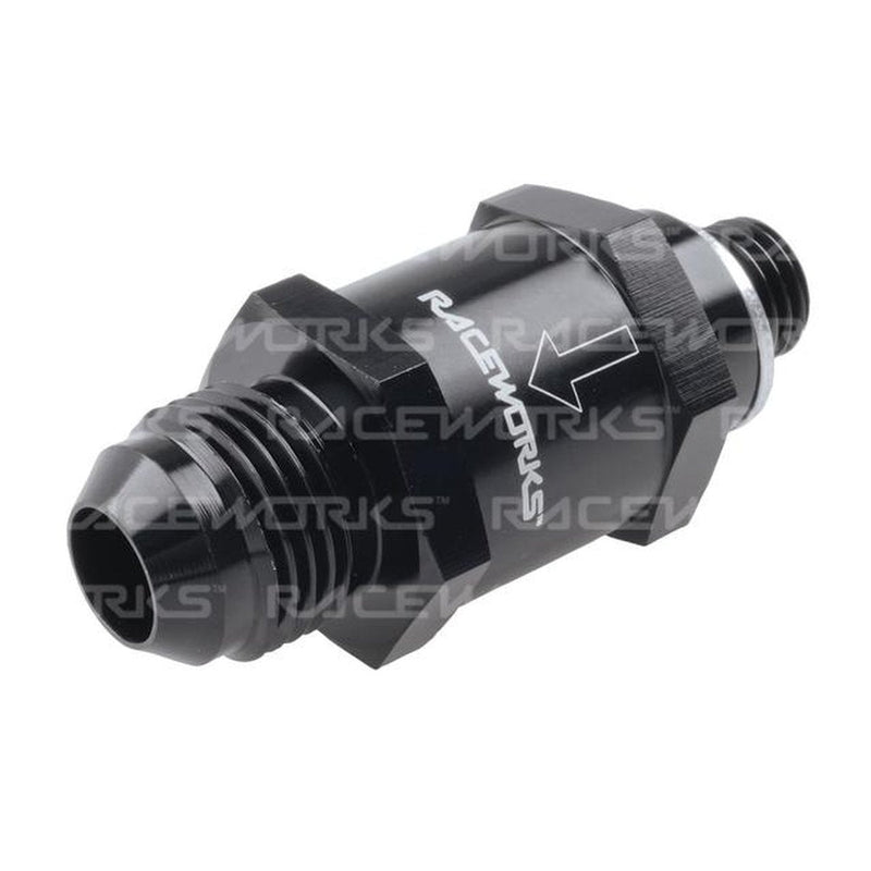 Raceworks One Way Valve M12X1.5 To An-8