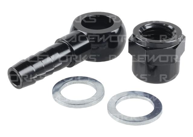 Raceworks Alloy 3/8" Barb (An-6) Banjo Set Suit 044 Pump