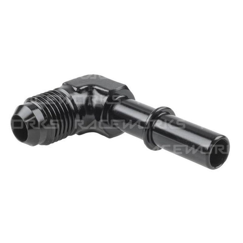 Raceworks An-6 To 5/16" Male Efi Quick Connect 90 Deg