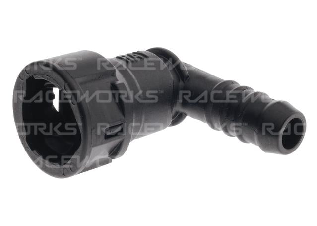 Raceworks Gm Female Efi 90 Deg Adaptor 3/8 Tube To 3/8