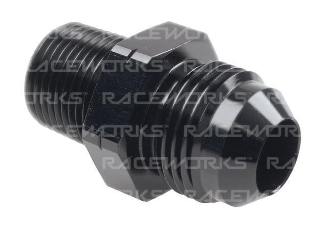 Raceworks Male Flare An-6 To Male Bspt 3/8