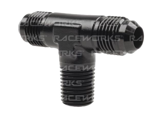 Raceworks Tee An-4 - 1/8"Npt On Branch