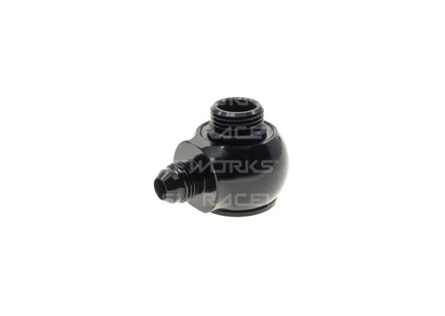 Raceworks Low Profile Banjo Adapter Male Flare AN-6 To
