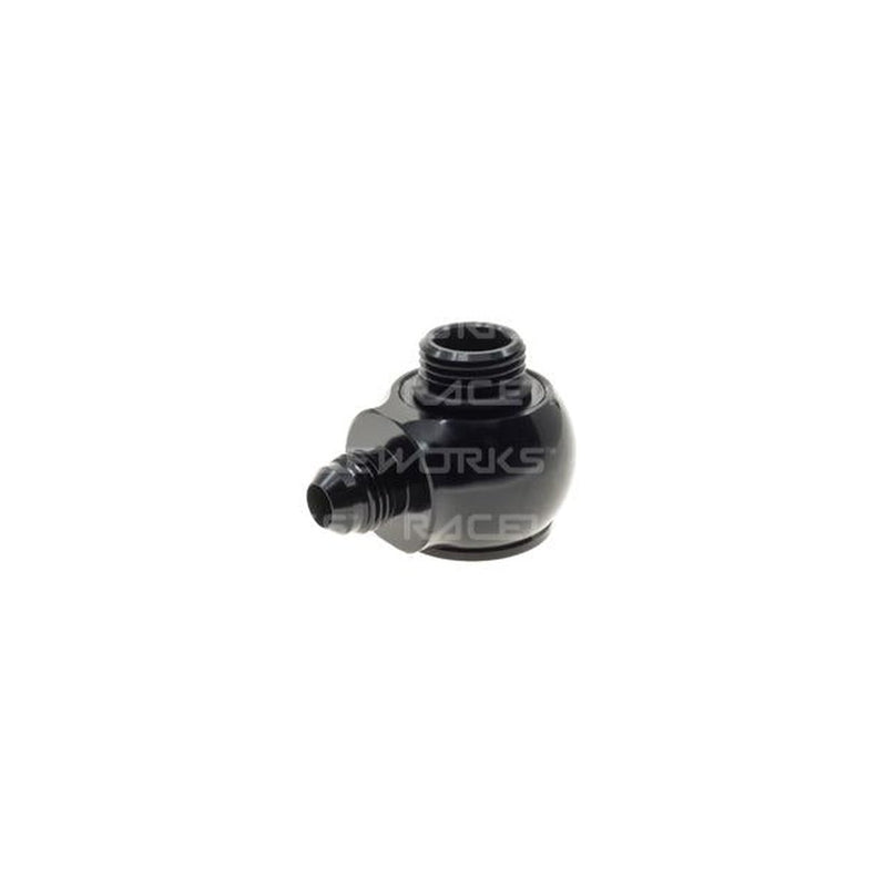 Raceworks Low Profile Banjo Adapter Male Flare AN-6 To