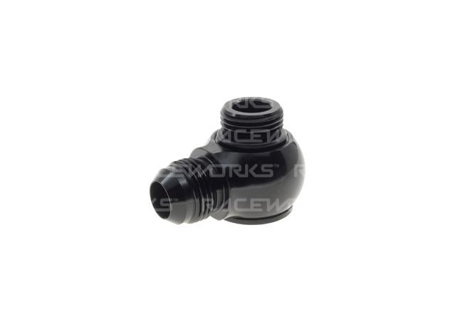 Raceworks Low Profile Banjo Adapter Male Flare AN-10 To