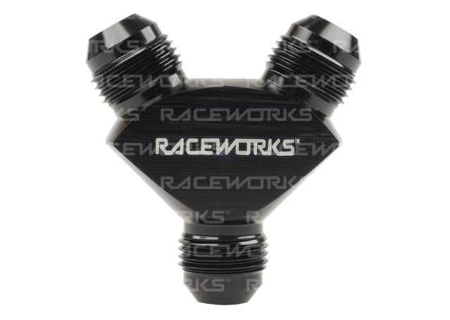 Raceworks Y Block Male Flare An Thread 3 X An-8