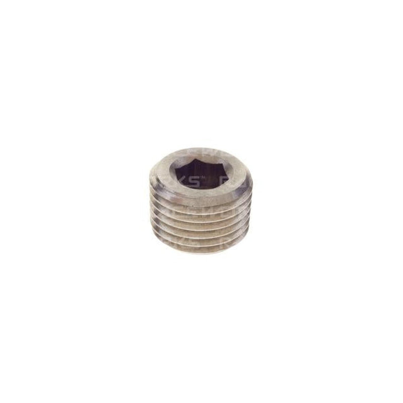 Raceworks In Hex 1/8in. NPT Plug Stainless Steel