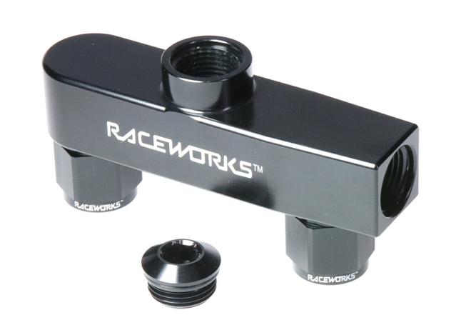 Raceworks Single Outlet Log (Fits RW Ext Surge Tanks)