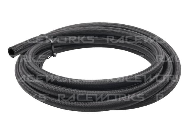 Raceworks Black Nylon Cutter E85 Hose An-8 10 Metres